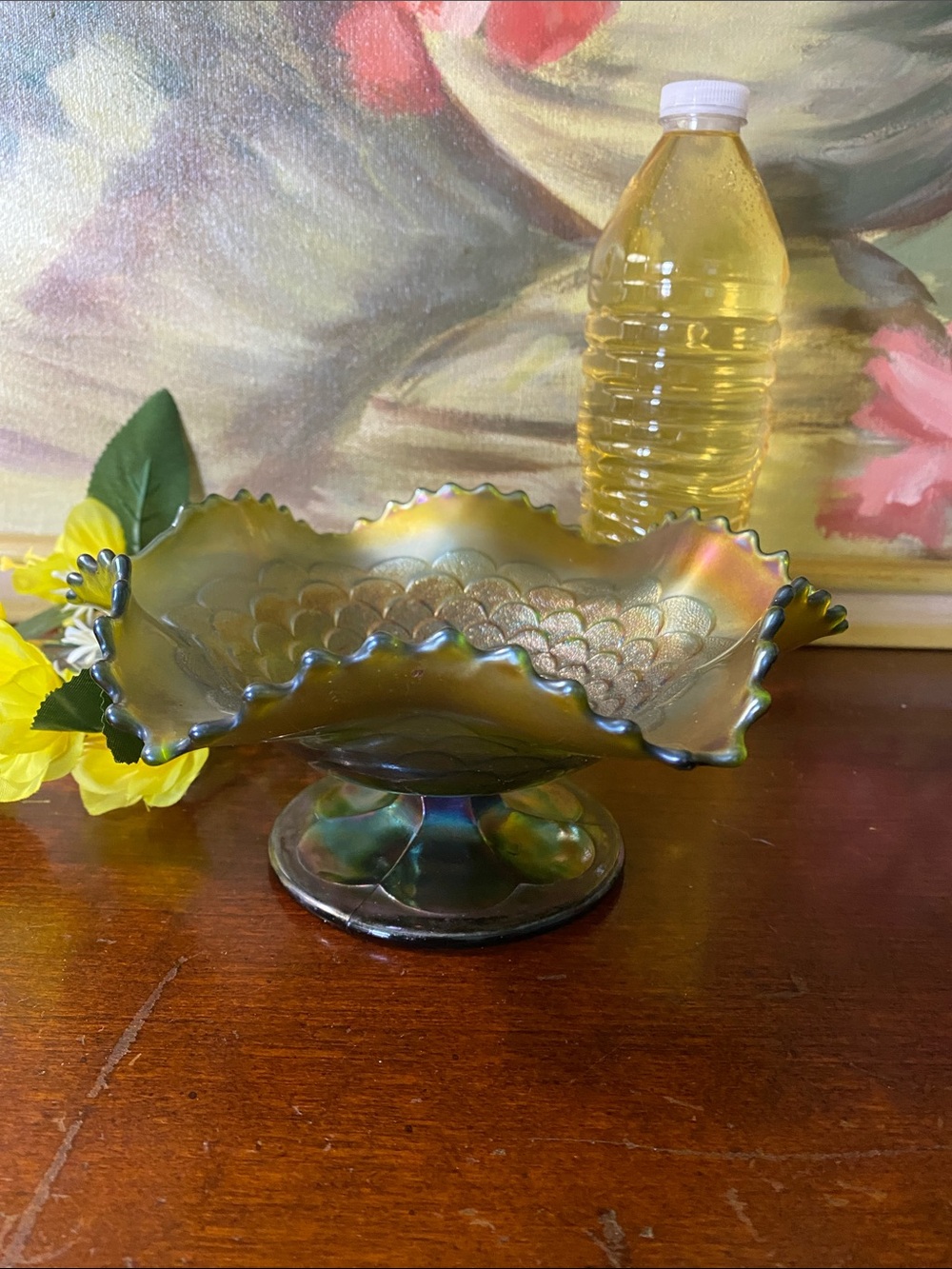 Northwood Carnival Glass Compote